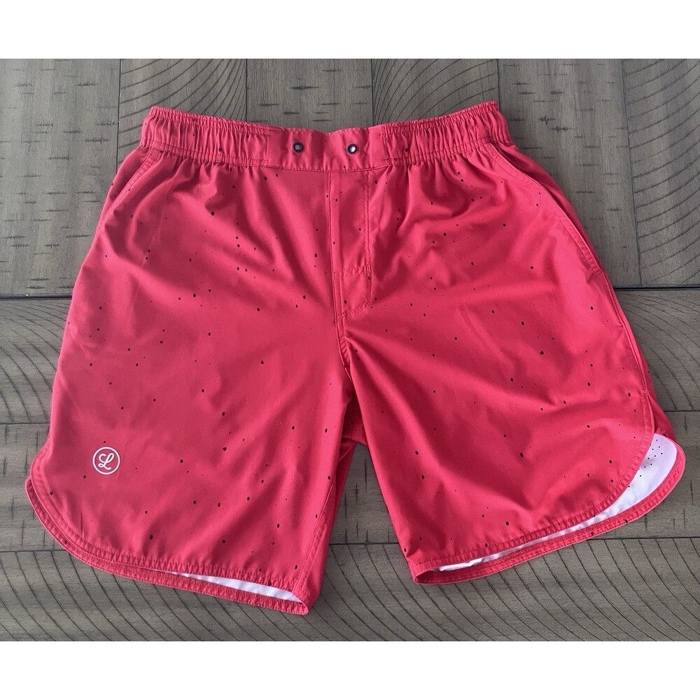Legends Luka Shorts Mens M Red 7" Athletic Performance Lined Gym Training